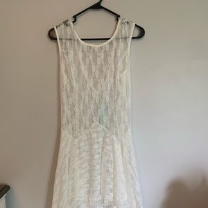 White lace dress